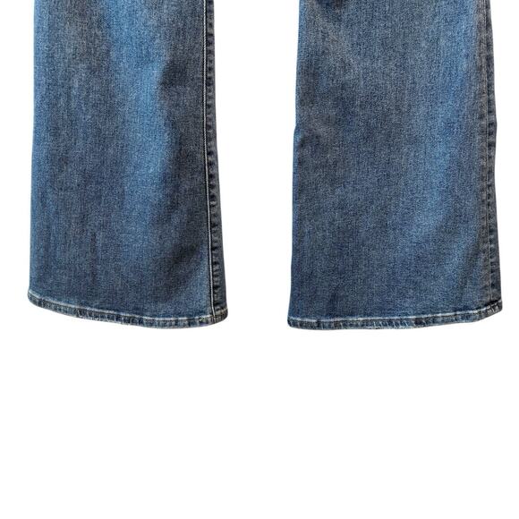 Abercrombie Fitch Womens Jeans 28 Blue Flared 70's inspired Vintage High Rise - Picture 7 of 9